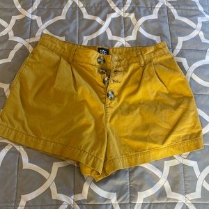 Mustard Color High waisted shorts